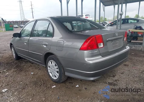 2005 Honda Civic Lx из США, поврежденный, VIN 2HGES16595H633867